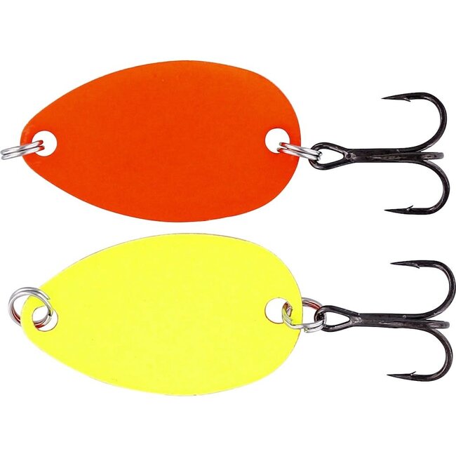 Westin Micro spinner voor baars en forel in orange yellow