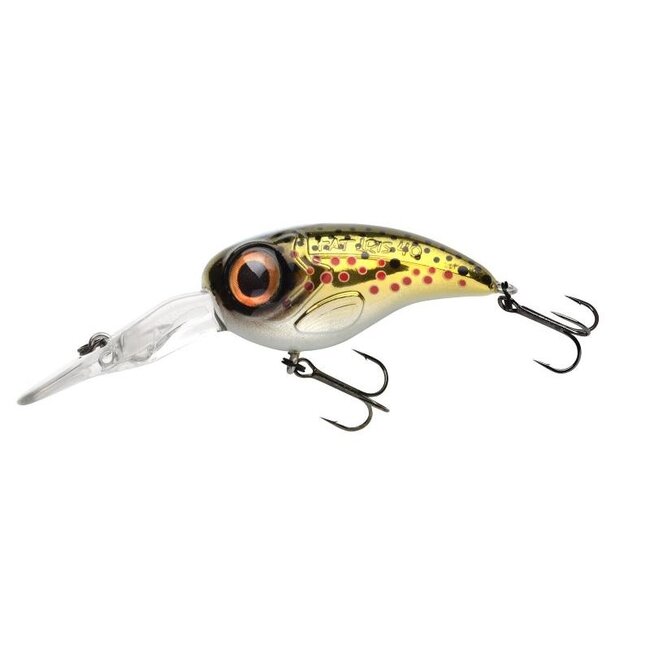 Spro Fat IRIS deep Runner  4 cm 6,2 gr Slow Foating diepte 2,0 m Brown Trout