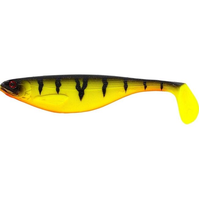 Westin Shad van 7 cm voor baars en snoekbaars in Fire Perch