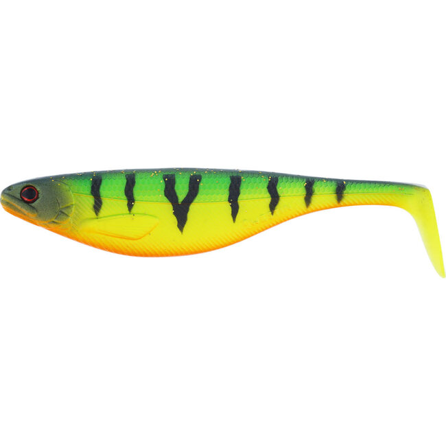 Westin Shad van 19 cm in Tiger Perch voor snoek en grote rover