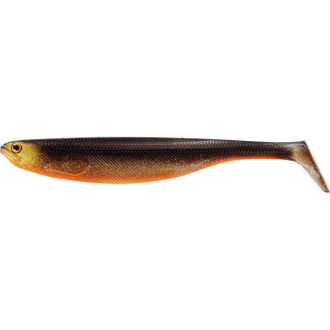 Westin Shadteez Slim 10 cm Gold Minnow shad voor baars en snoekbaars