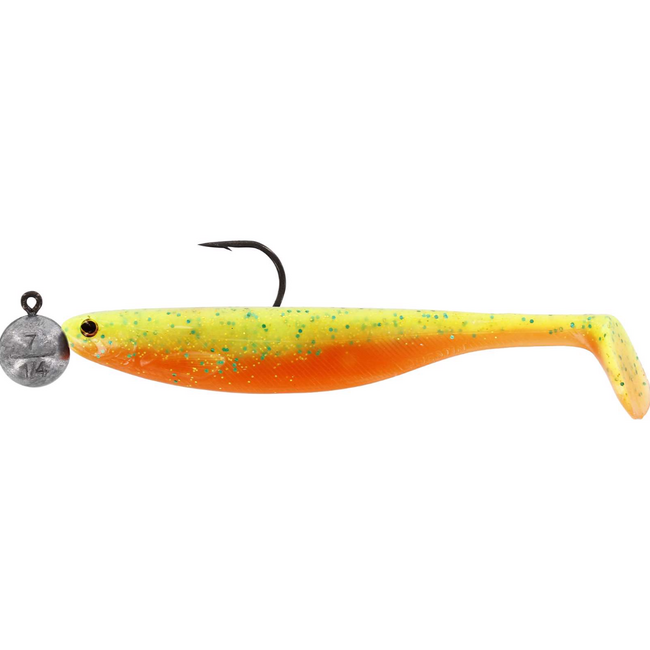 Westin Voorgemonteerde slanke shad 10 cm Green Tomato