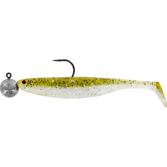 Westin Shadteez Slim  Rigged and Ready 10 cm 7 gr Haakmaat 4/0 Pearl Sand