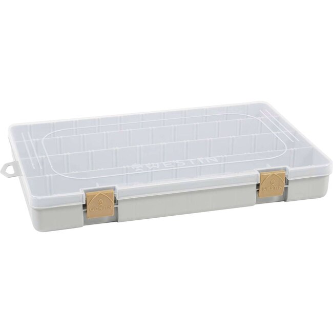 Westin W3 Tackle Box 36x22,5x3,5cm Grey / Clear
