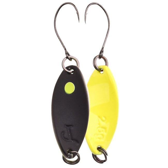 Troma Incy Spin 1,8 gr Black Yellow forelspoon voor langzaam vissen