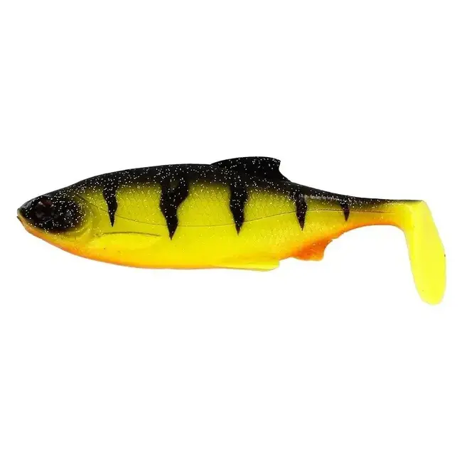 Westin Shadtail 7 cm 6 gr Fire Perch voor baars en snoek