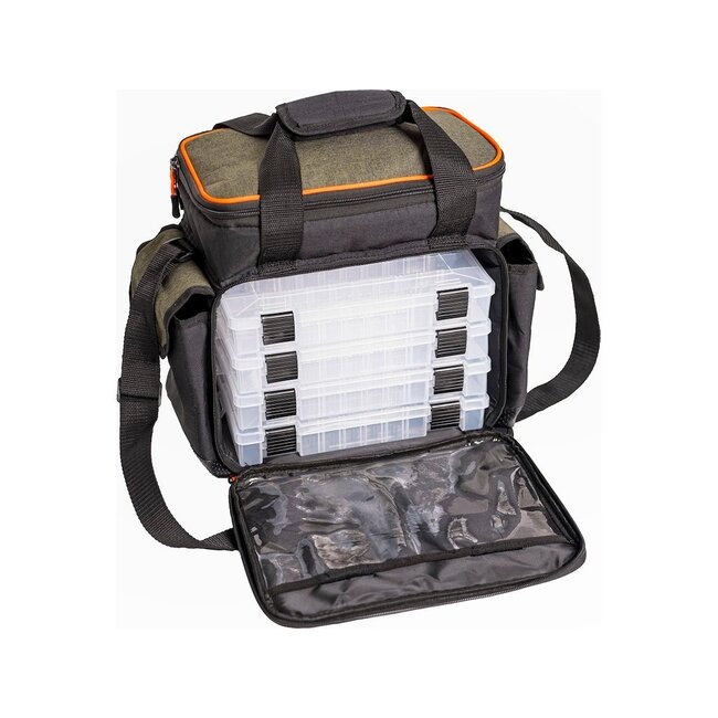 Kinetic Lure Bag 4 Boxen L  Olive Melange Orange 40 x 20 x 35 cm