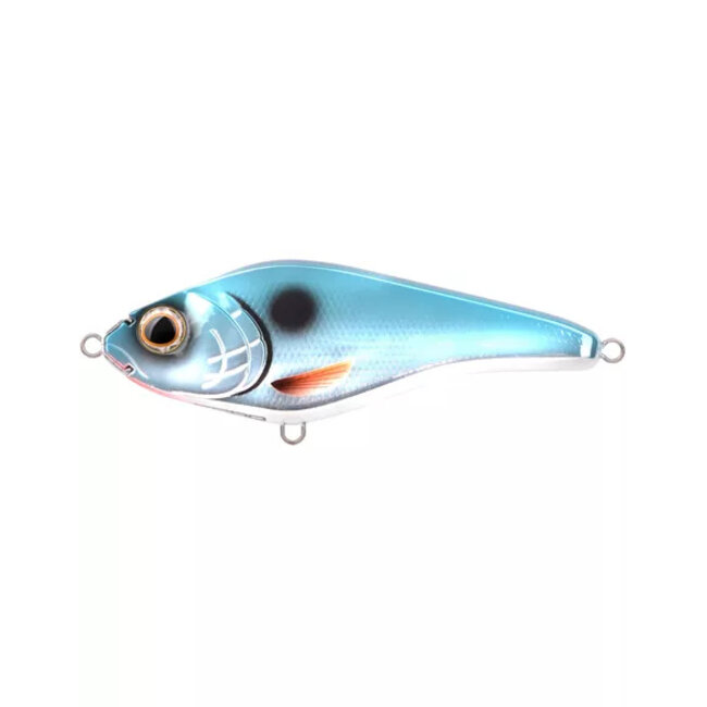 Spro The Rapper Slow Sinking Lengte 12,8 cm  49,6 gr   Duikdiepte 0,3 -1,0 m UV Bluefish