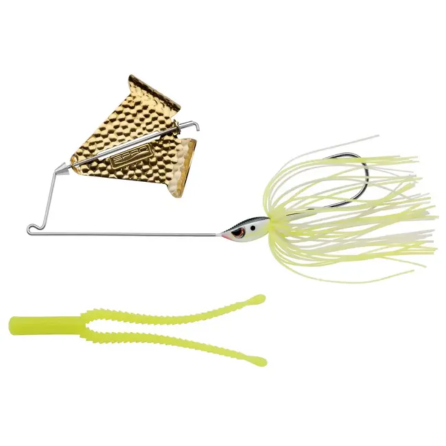 Spro Spinnerbait 14 gram chartreuse wit voor snoek en baars