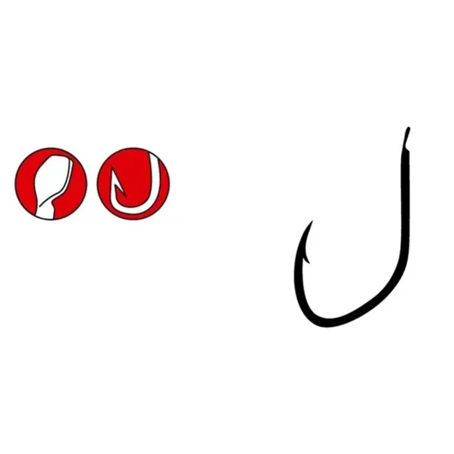 Gamakatsu Haak maat 10 met rechte steel voor witvismontages