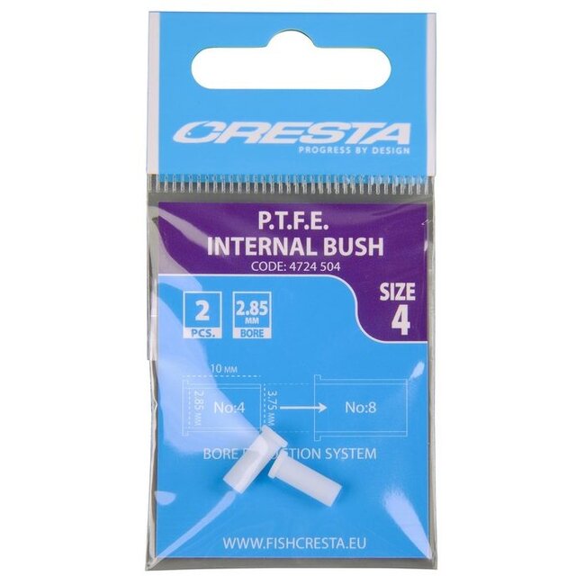Cresta PTFE interne bush 2,85 mm voor hengeltop elastiek