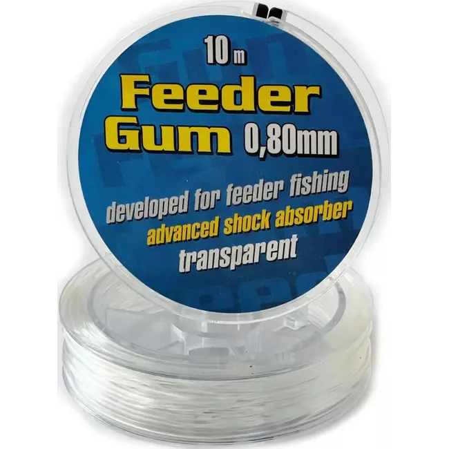 Rispens Feedergum 10 m 0.60 mm voor feeder montages