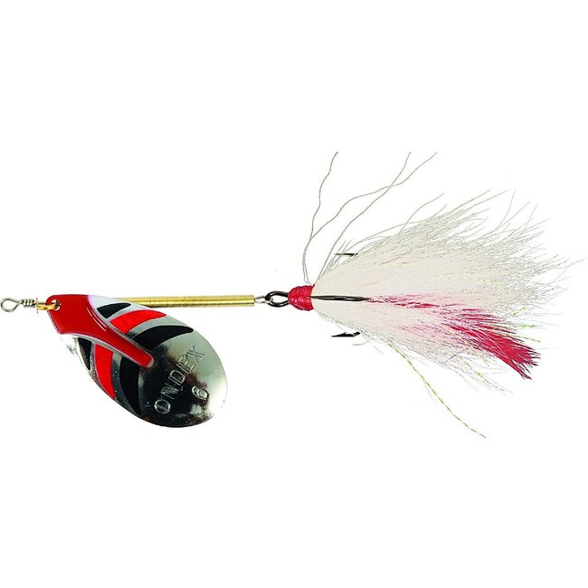 Ondex Tandem spinner met bucktail voor roofvis in helder water