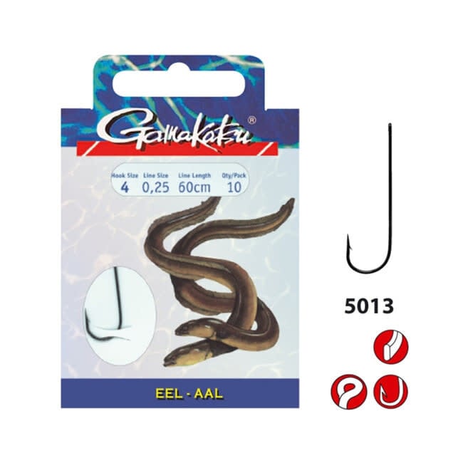 Gamakatsu Eel LS-5013 60 cm Haakmaat 6 0,22 mm