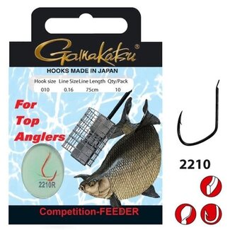 Gamakatsu Competition  Feeder LS-2210R 75 cm Haakmaat 16 0,14 mm