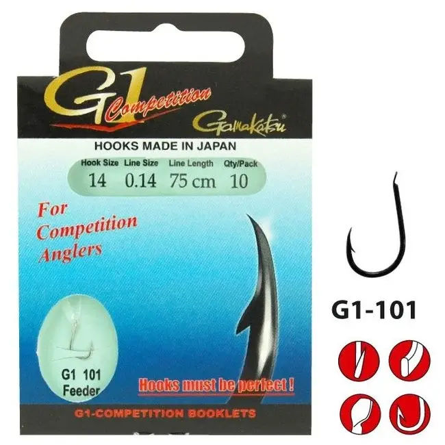 Gamakatsu G1-Competition 101 100 cm Haakmaat 10 0,18 mm