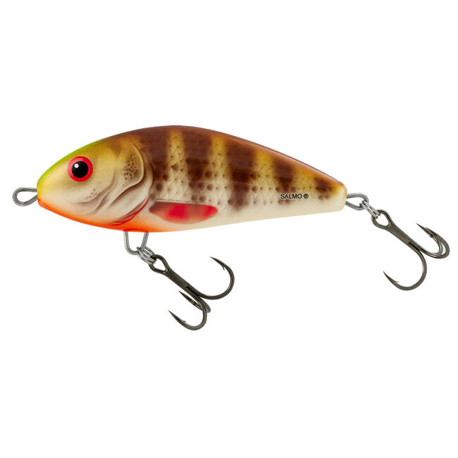 Salmo Fatso 8 cm 25 gr Duikdiepte 1,0 - 1,7 m  Spotted Brown Perch