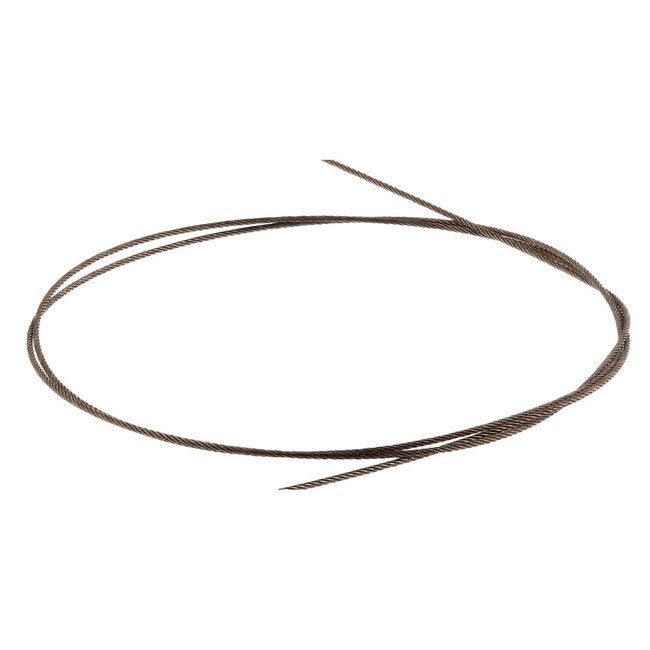 Westin 49-strand staaldraad onderlijn 5 m 0,36 mm 14 kg