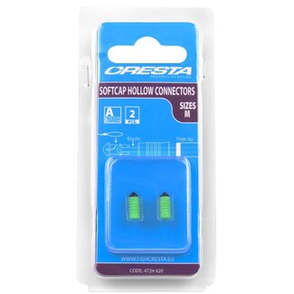 Cresta Soft Cap Hollow Connectors Green M