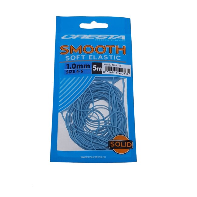 Cresta Zachte vaste hengel elastiek 5 m 1,0 mm voor 4-6