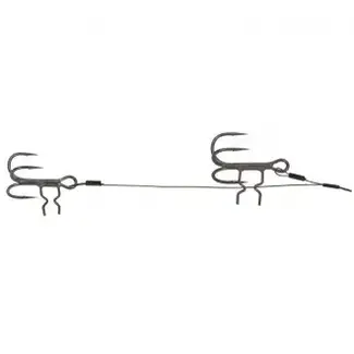 Fox Rage Double Stinger   Haakmaat 6 en 8 Lengte 10 cm en 5 cm 13 lb