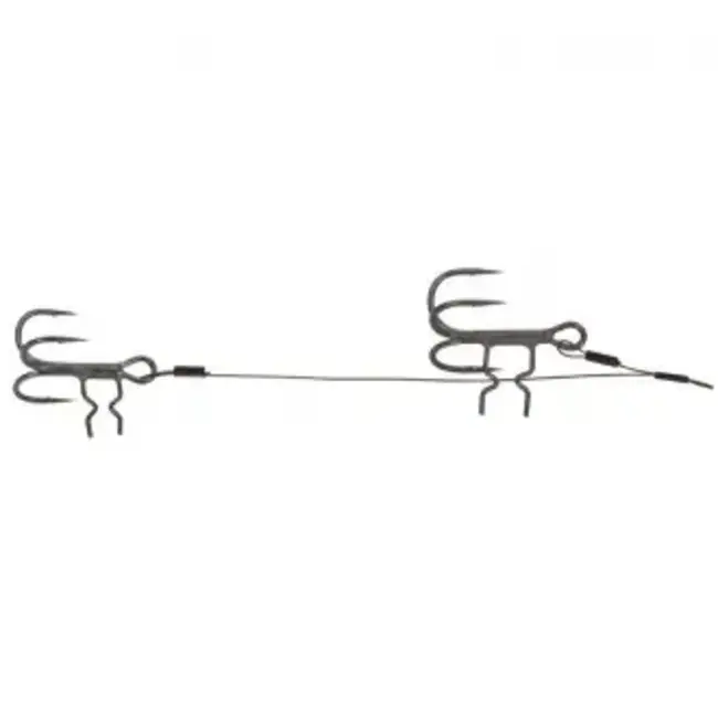 Fox Rage Double Stinger   Haakmaat 6 en 8 Lengte 10 cm en 5 cm 13 lb