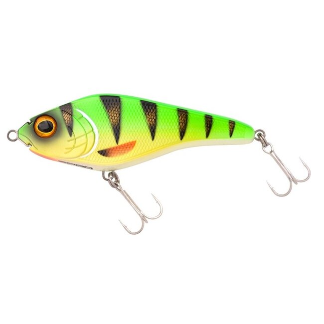 Spro Slow sinking jerkbait 12,8 cm UV Fire Tiger