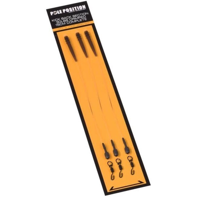 Poleposition Kick Back Section 30 lbs 15 cm voor een nette onderlijn