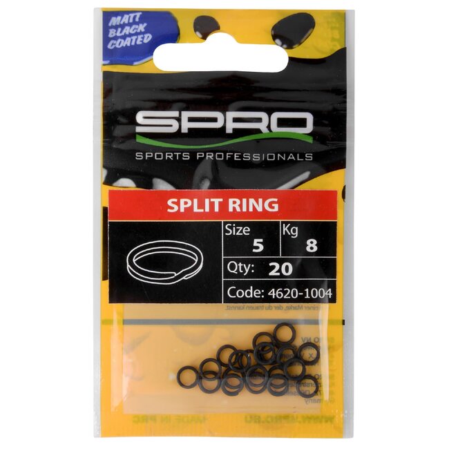 Spro Matte Black Splitring 7 mm