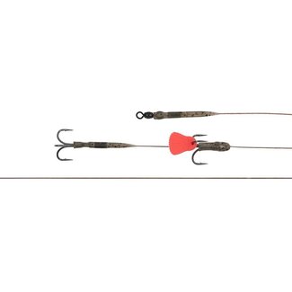 Fox Rage Predator Twin Treble Traces Haakmaat 4 Barbed 50 cm 40 lb