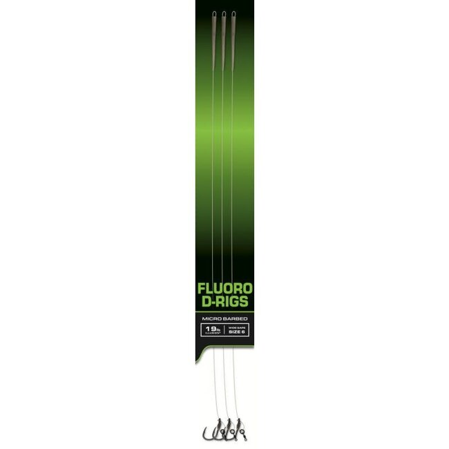 Fox Fluoro D-Rigs Micro Barbed Wide Gape Haakmaat 6 19 lb