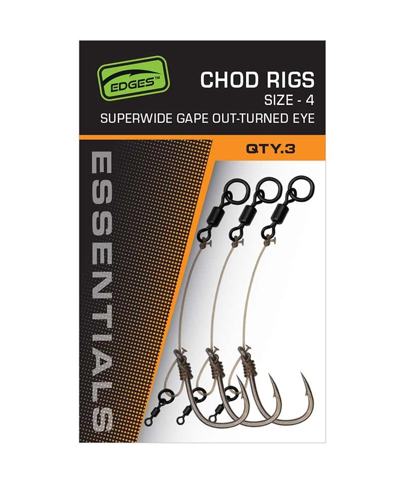 Chod Rigs Super Wide Gape Out Turned Eye Haakmaat 4 - Rispens Hengelsport