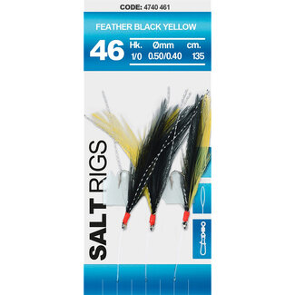 Spro Feather Black Yellow Haakmaat 2