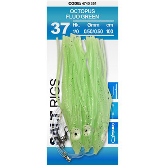 Spro Octopus Fluo Green Haakmaat 3 0,60 0,60 100 cm
