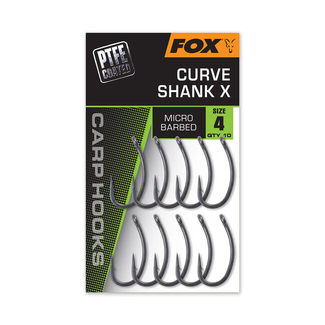 Fox Carp Hooks Curve Shank Haakmaat 6