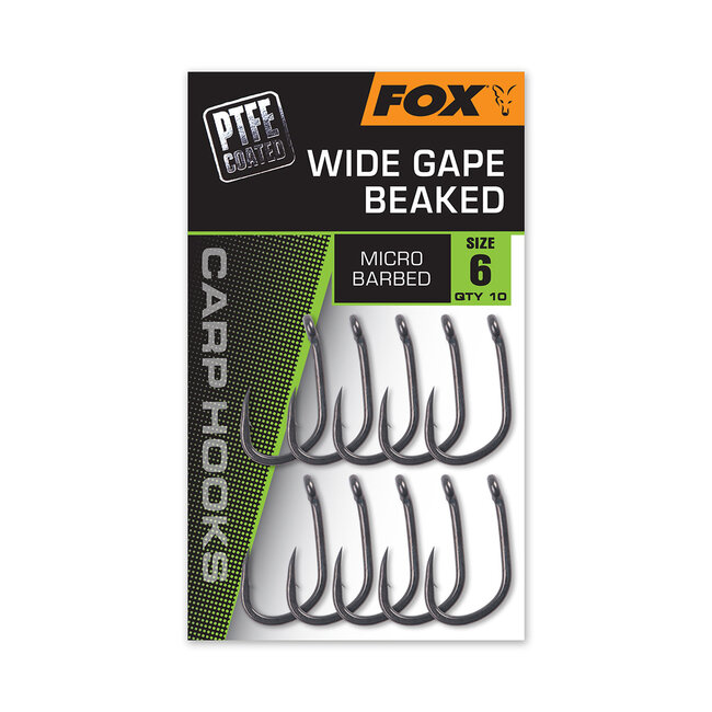 Fox Carp Hook Wide Gape Beaked Haakmaat 8