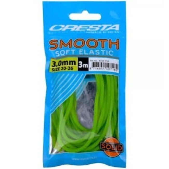 Cresta Smooth Soft Elastic 3m Fluo Green 3.0mm