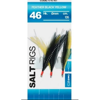 Spro Feather Black Yellow Haakmaat 4 Spro Feather Black Yellow Haakmaat 4