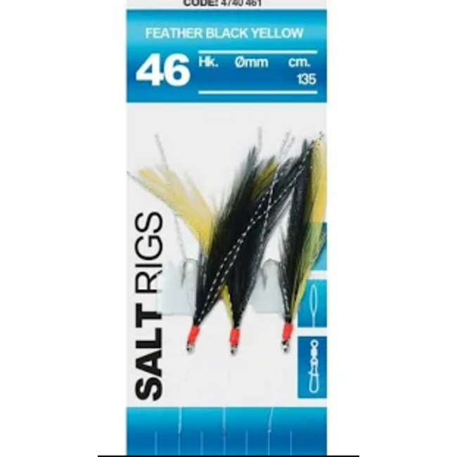 Spro Feather Black Yellow Haakmaat 4