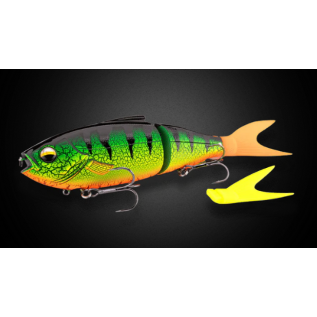 LMAB Real Vibe 18 cm / 53 gr Fire Tiger voor snoekvissen