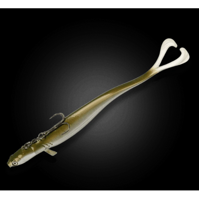 LMAB Softbait 25 cm Silver Olive voor diep en gericht vissen
