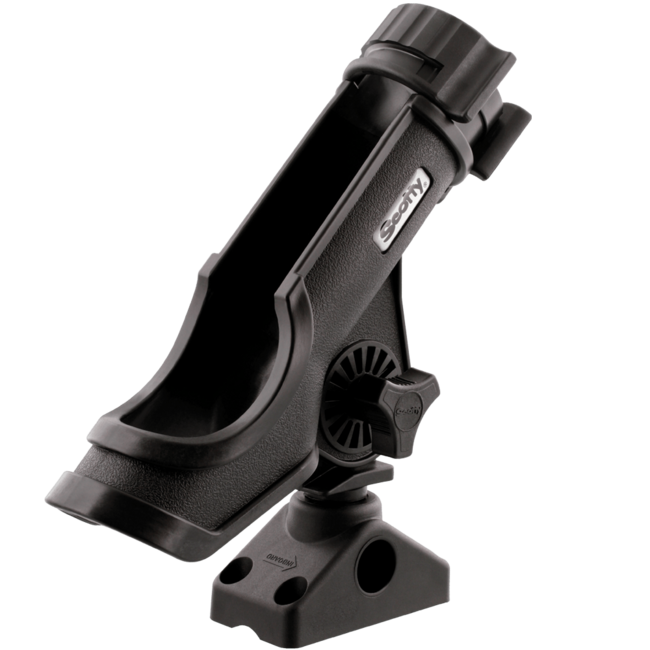 Scotty Powerlock Rod Holder, Black, w/ 0241 Side/Deck Mount