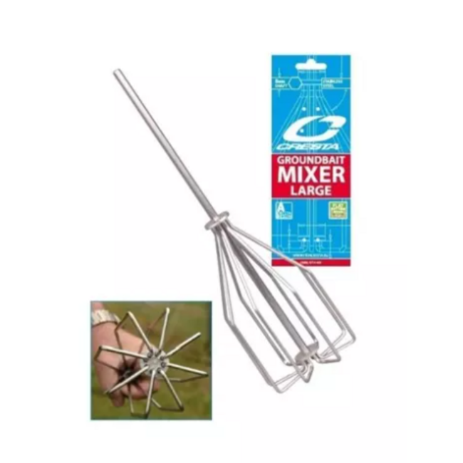 Cresta Baitmixer Large 8 draden voor grondvoer en leem