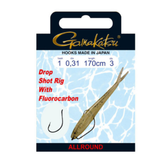 Gamakatsu Dropshot Rig Worm 39 170 cm Haakmaat 1 0,31 mm Gamakatsu Dropshot Rig Worm 39 170 cm Haakmaat 1 0,31 mm