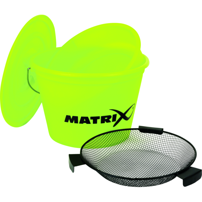 Matrix Voeremmer set met zeef, mengbak en deksel voor voerbereiding