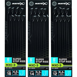 Matrix MXC-3 Size 14 Barbless 0.165 mm 15 cm Super Stop 8 st