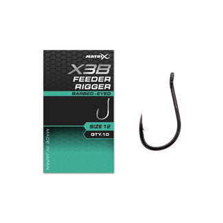 Matrix X3B Feeder Rigger Size 14 Barbed - Eyed