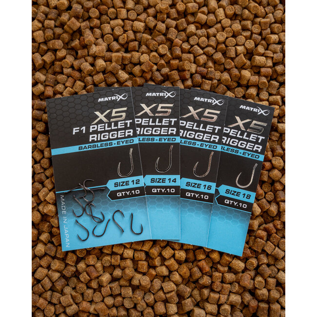 Matrix Pellet rig haken maat 16 zonder weerhaak met oog