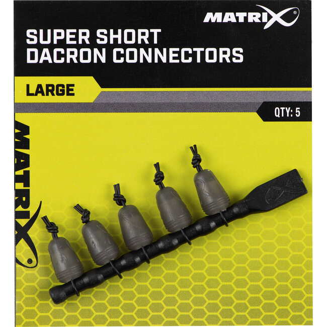 Matrix Super Short Dacron Connector Large voor vaste hengel