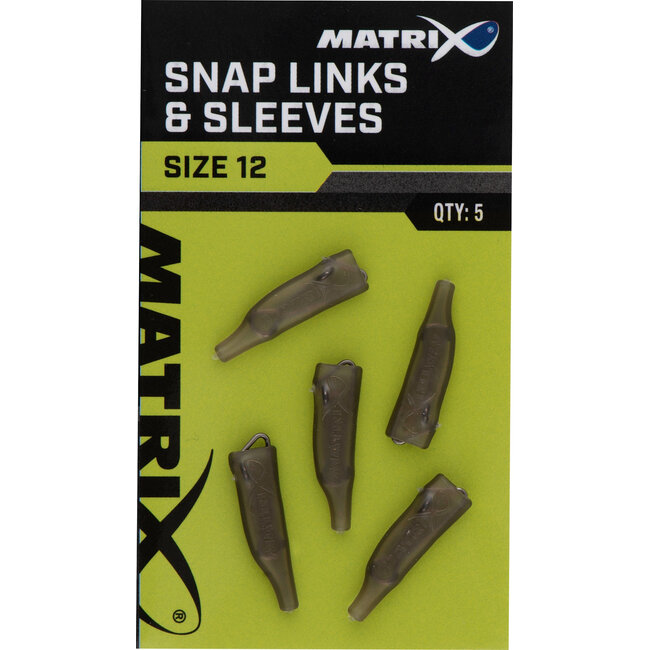 Matrix Snap Links and Sleeves 5 st voor snelle onderlijnwissel